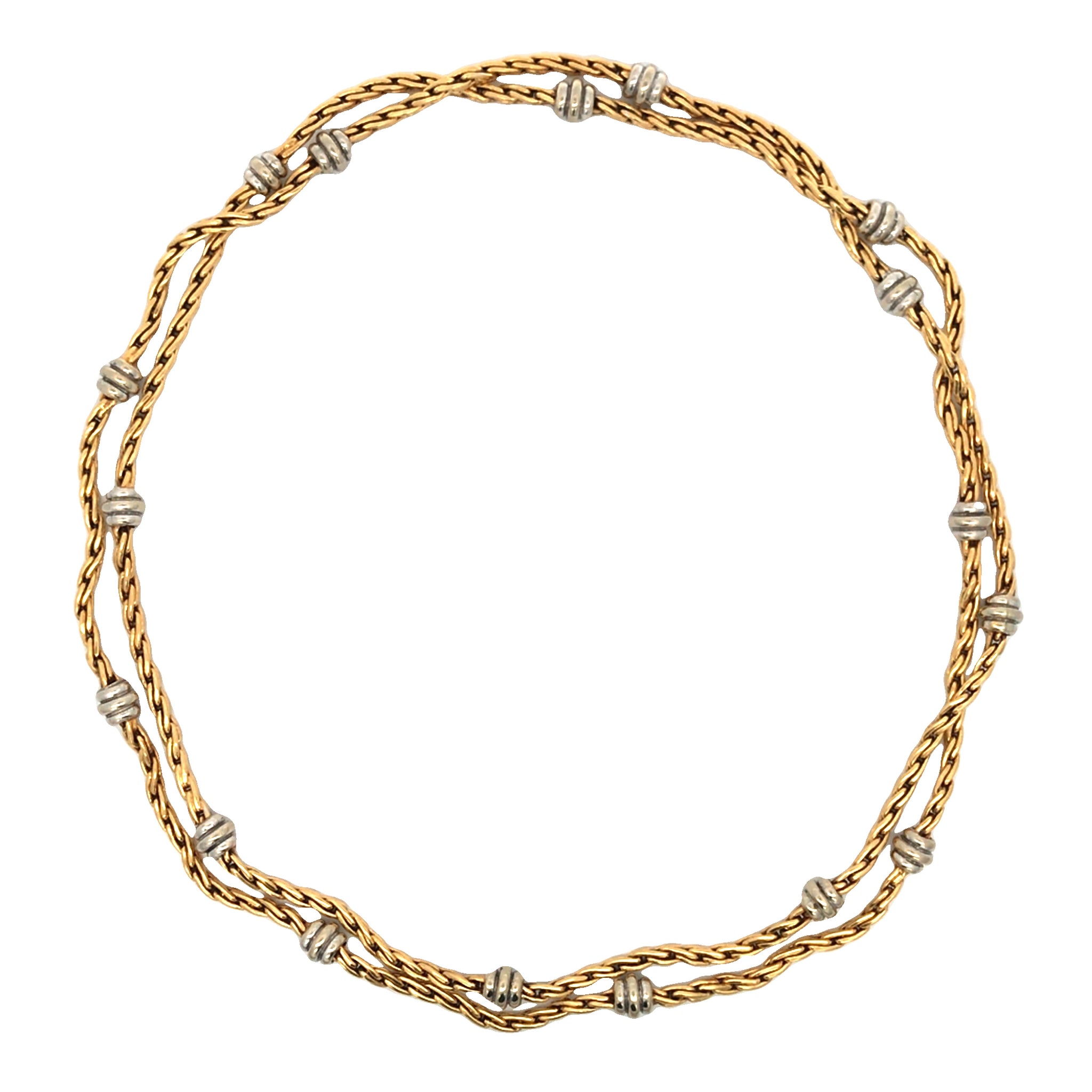 Cartier, Collier en or bicolore